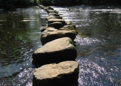 Stepping stones leading to…