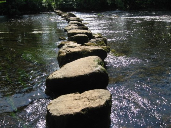 Stepping stones leading to…